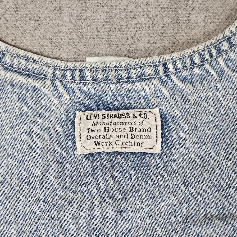 Levi's Womens Light Blue Denim Dress Button Down Pockets Sleeveless Size Small - Picture 15 of 16